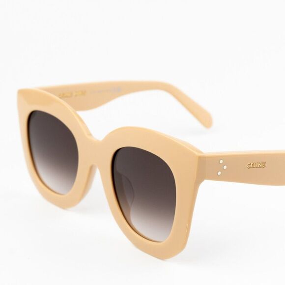 NEW Celine CL4005FN 57Z Beige Gradient Violet Geometric Women Sunglasses - Picture 5 of 11